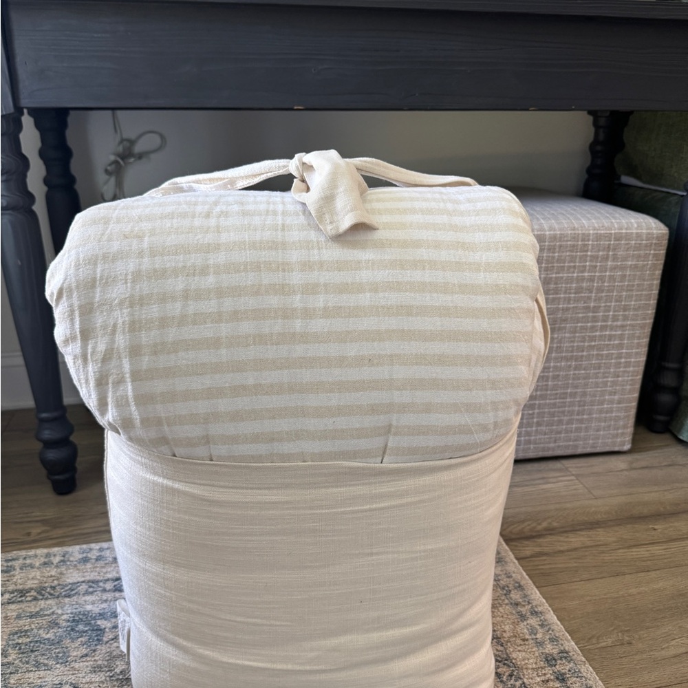 Casaluna Cream Striped Comforter